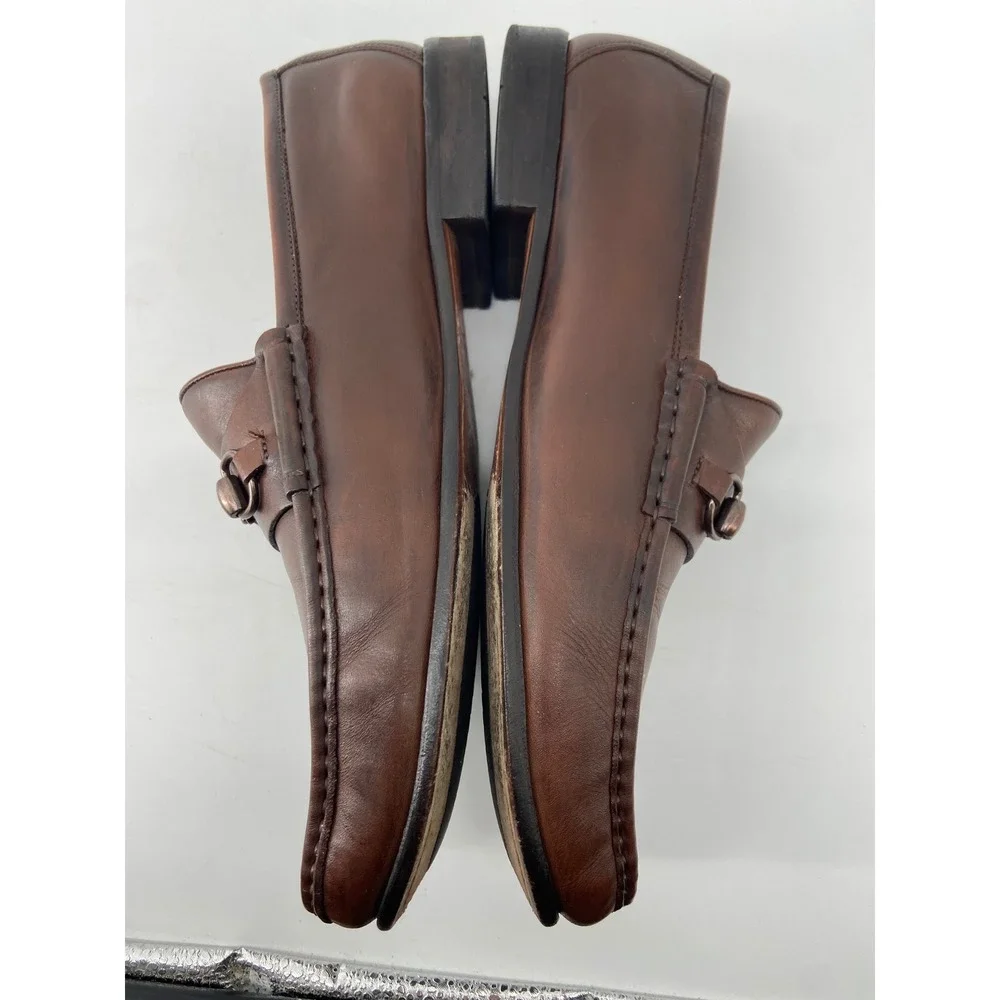 Martin Dingman Loafer Men 13 Addison II Horse Bit Preppy Classic Dress Leather